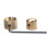 Guitar Tone Knobs Dual Golden 1 Pair 4