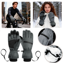 Winter Touchscreen Ski Gloves Water-Resistant Warm 5-Finger