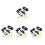 4 PCS Door Slide Gate Opener Locking System Black 4
