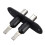 4 PCS Door Slide Gate Opener Locking System Black 7