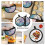 Dolphin Pot Holders Rainbow 2PCS Anti-Slip Insulated 5