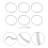 Rubber Gaskets Replacement Seal 8.2 cm for Blender 6 Pack 5