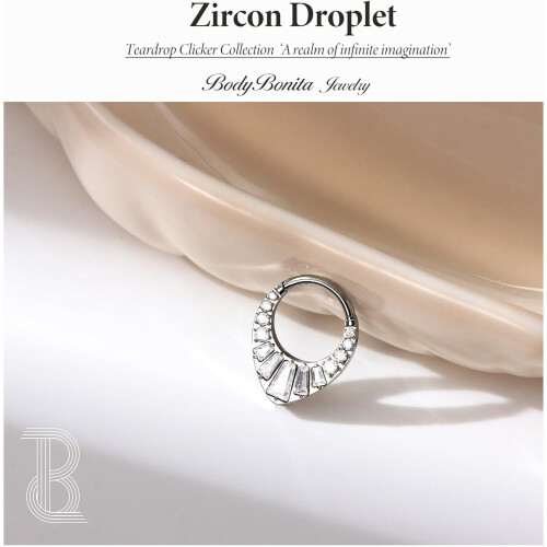 Δακτύλιος διαφράγματος 16G8mm – Χειρουργικός δακτύλιος μύτης από δάκρυ 316L με 1