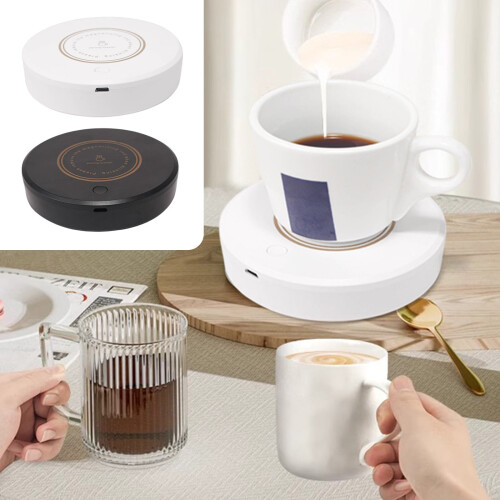 Rechargeable Automatic Coffee Stirrer – Magnetic Base for Multi-Purpose Mixing, Auto Stir Function, Compatible with Home & Office 1