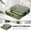 1Set Storage Bin with Drawers for Office and Living Room Green Rectangular Shape 20x30x6in 4