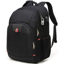 Anti-Theft Laptop Backpack, Large Business Travel Bag with USB Charging Port, Water-Resistant Computer Backpack for Work & School