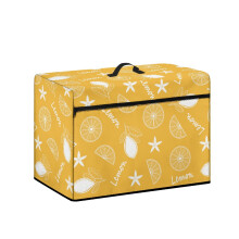 Sewing Machine Dust Cover Lemon Pattern Lightweight Universal Fit Polyester Waterproof Sleeve