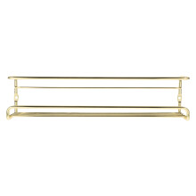 1Set Simple Design Kitchen Spice Hanging Silver Metal Storage Shelf