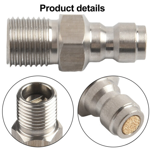 1Set8Mm αρσενικό σύνδεσμο αέρα συμπλήρωμα από ανοξείδωτο χάλυβα PCP πνευματική 2