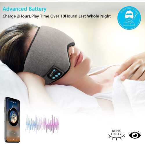 蓝牙睡眠眼罩耳机 无线音乐 旅行瑜伽助眠 1