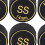 6pcs Black PU Pool Cue Tips 14mm Multi-Layer Replacement Billiard 6