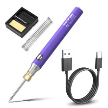 330~400 8W Handheld Portable Cordless Mini Electric Soldering Iron Temperature Adjustable Soldering Iron Household Diy Welding Tool Set