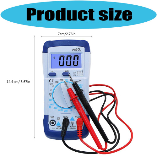 Multimeter Tester, Voltmeter Auto Ranging Ohmmeter Voltages Resistance Continuitys NCV Live Tester 2