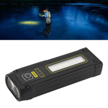 Black IPX4 Waterproof Rechargeable 1500mAh Magnet Suction Flashlight