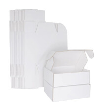White Corrugated Cardboard Boxes 150x100x50mm (10 pcs)