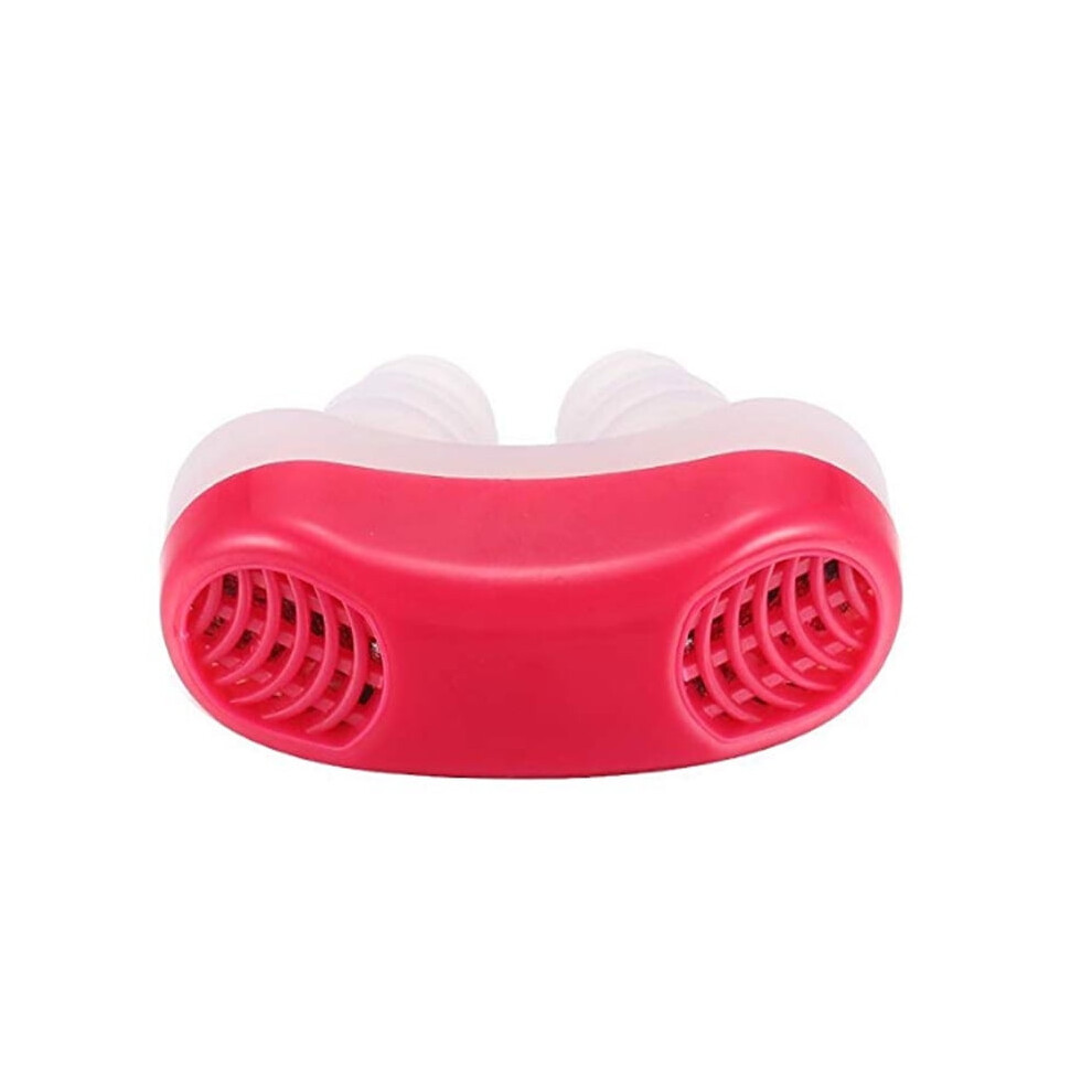 Anti Snoring Device to Stop Snoring, Comfortable & Soft Snore Solution for Men & Women, Sleep Aid for Quiet Nights & Better Breathing, Red
