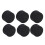 6pcs Black PU Pool Cue Tips 14mm Multi-Layer Replacement Billiard 12