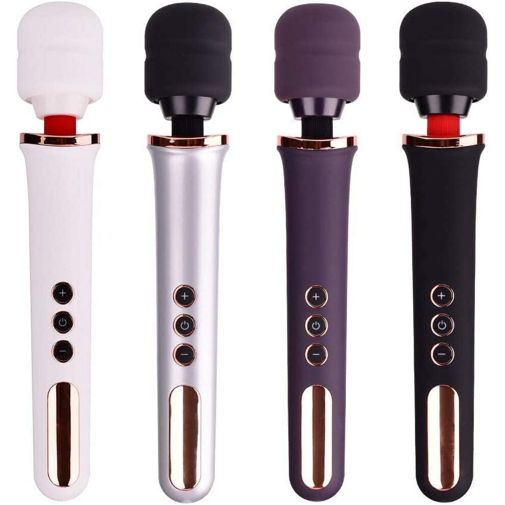 Electric Massager Wand Deep Tissue Relief Black 10 Modes