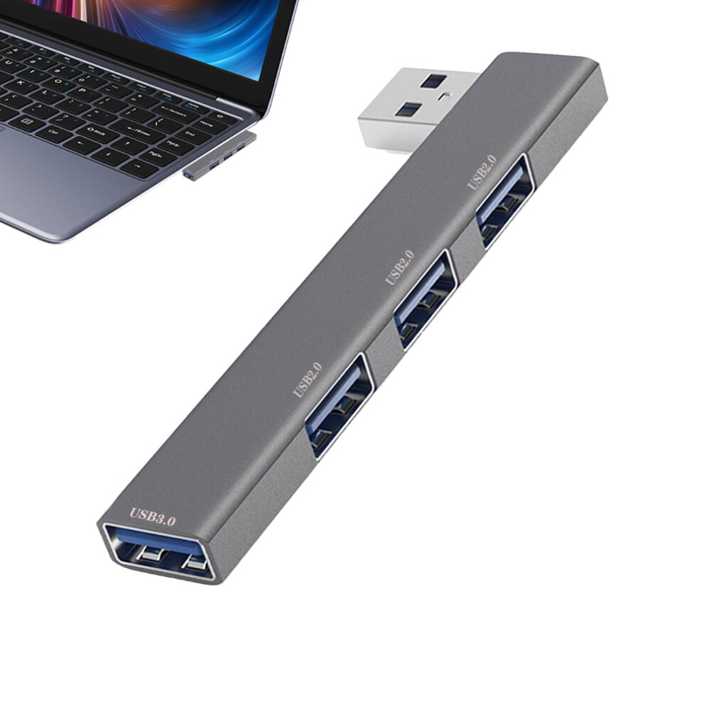 4 - Port Usb Splitter - Usb Hub | Portable Usb Adapter Multiport Expander For Use With Desktop, Laptop, Flash Drive, Printer, Pc, And Keyboards 9464372770434