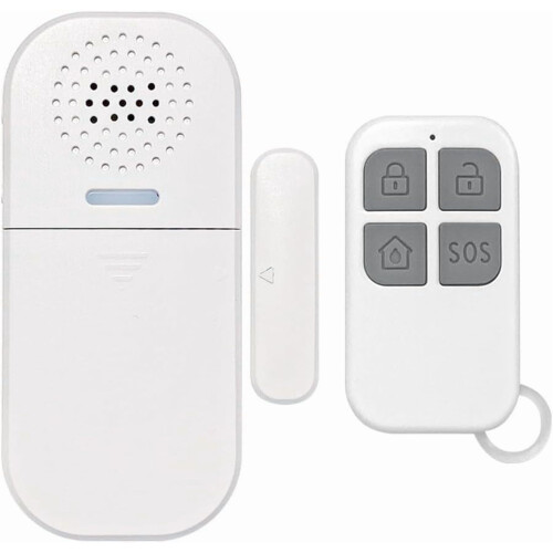 Wireless Door Alarm System 130dB Adjustable Volume Remote