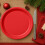 Christmas paper plates red green festive tableware 50 pcs 6