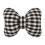 Karymi Bow Ribbon Lumbar Pillow 38x30cm Black 2