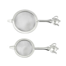 Tea Strainer Mesh Colander 2 pcs Silver