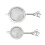 Tea Strainer Portable Mesh Colander 2 pcs Silver 1