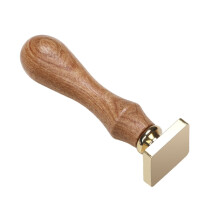 Seal Stamp Set with Wood Handle Round Square Rectangular