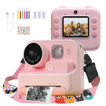 Kids Instant Print Camera 48MP HD Thermal 32GB