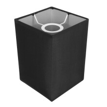 Abat-jour en tissu noir, lot de 1, pour décorateurs d'intérieur et particuliers