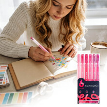 Acrylic Painting Gel Pen Set – 6-Pack Durable Synthetic Tip Markers for Artists, Canvas & Detailed Artwork (Ages 6+)