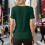Women's Solid V-Neck Slim Top with Lace Trim 4