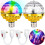 2-Pack Disco Ball Light with E27 Socket, Rotating RGB LED Projector Lamp, Compatible with E27 Bulbs 1