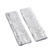 1pair Sparkling Sequins Arm Sleeves Elastic Blingbling Halloween Arm Sleeves for Dancers and Party Enthusiasts Silver
