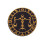 Constellation Embroidered Iron-On Patch Black Gold 3.15 in 1