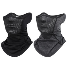 2 Pcs Sunlight Face Masks and Neck Gaiter for Sun Protection, Breathable, Cooling Fabric, Adjustable, Unisex, Ideal for Outdoor Activities