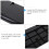 Black PP Keyboard Tray for Under Desk Storage with Use 1Set 8