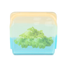 Reusable Silicone Food Storage Bags, Dishwasher-Safe & Leakproof, Compatible with Marinating, Travel, Snacks – Clear, Thick, BPA-Free