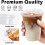 20 oz Clear Plastic Cups with Lids, Food-Safe Cold Drink 4