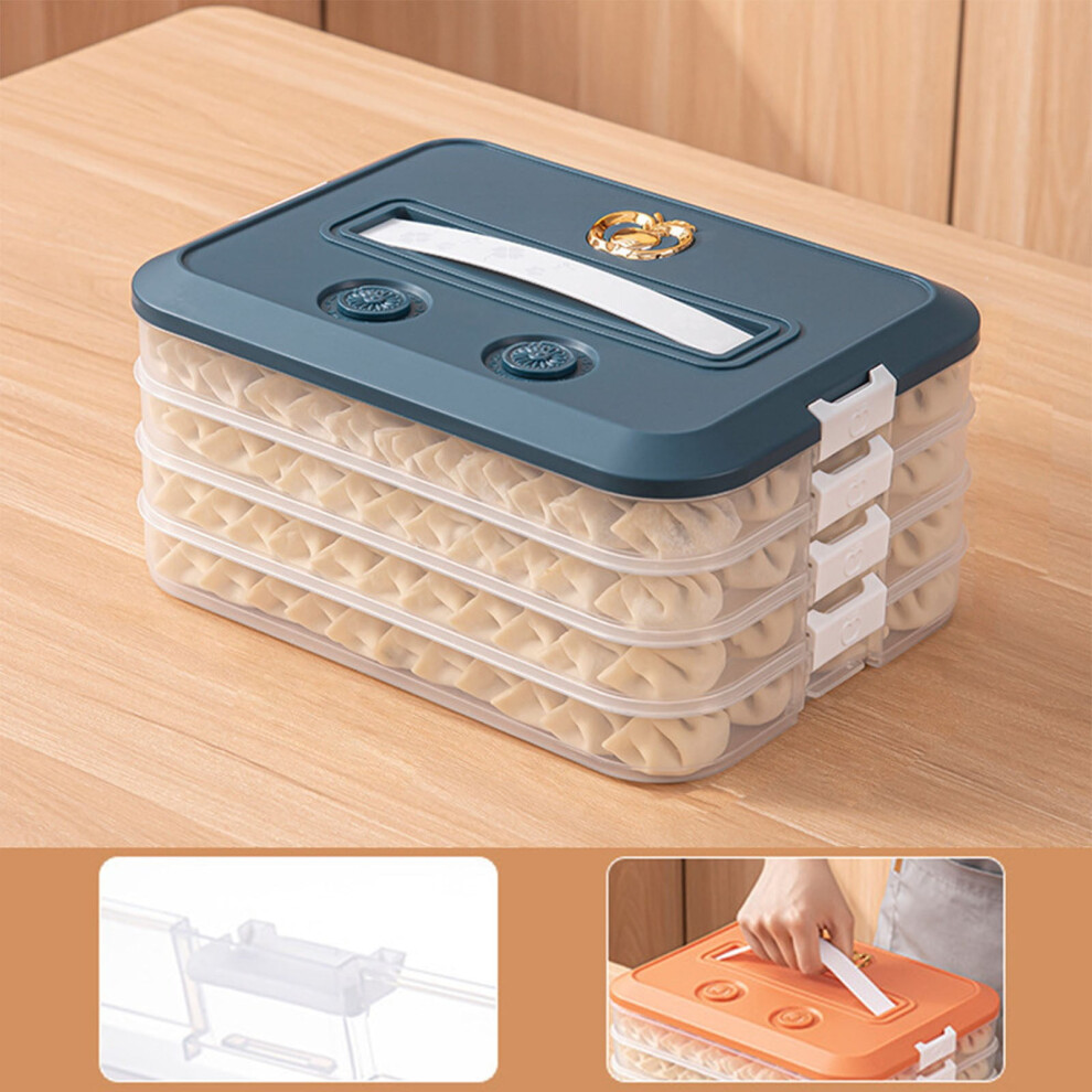 Dumpling Storage Container 4-Layer Stackable Airtight