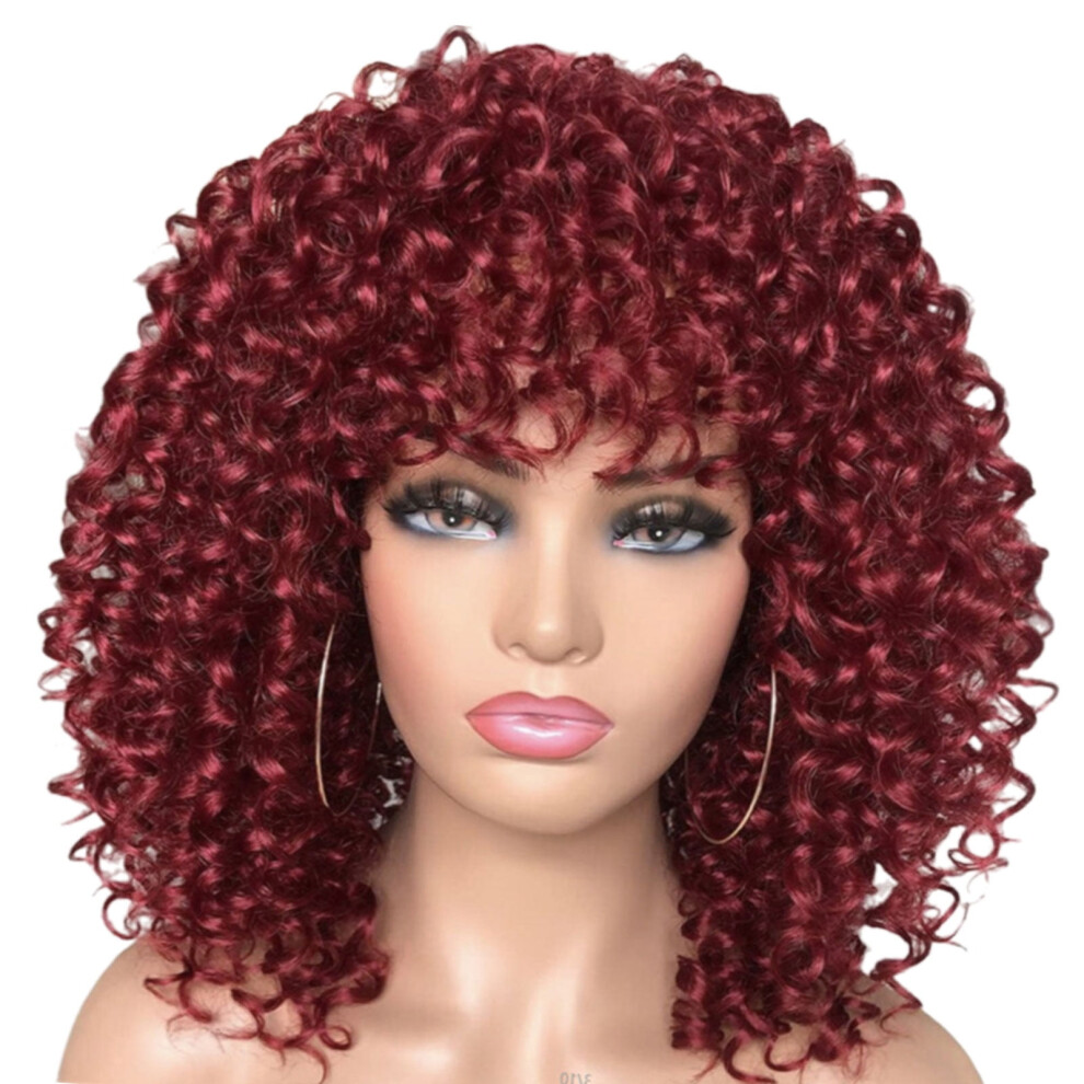 Unisex Curly Wigs African Hairpiece Synthetic Fiber Headgear Wigs For Women Cosplay Event And Everyday Dressingup Headwear