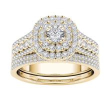Ensemble de bagues de promesse ajustables pour lui et elle – Bagues de couple en zircon plaqué or, compatibles avec les bijoux de