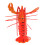 1pc Magnetic Message Posting Red Plastic Fridge Decoration Magnet Adorable Style 3