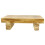 Khaki Wood Foot Stool Stable Design Comfortable Home Footrest 4