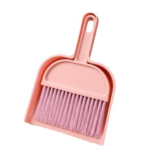Mini Portable Broom & Dustpan Set for Pet Litter, Desk & Home Cleaning – Pink, 14.5x20.5cm