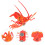 1pc Magnetic Message Posting Red Plastic Fridge Decoration Magnet Adorable Style 5