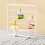 Christmas Ornament Storage Rack White Wire Desktop Grid 1