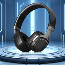 Over-Ear Bluetooth-hörlurar, vikbara trådlösa/trådbundna stereoheadset för telefon och PC, lätta med mjuka hörselkåpor