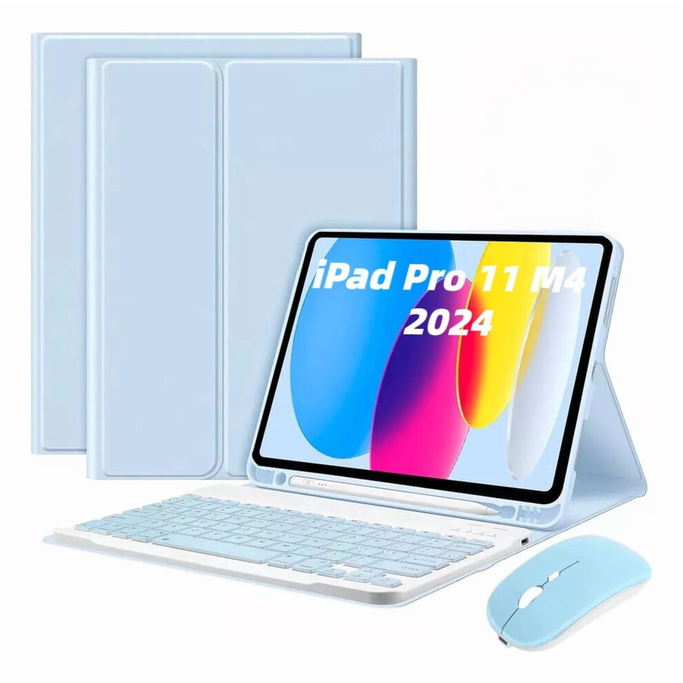 Keyboard Mouse Pencil Case Compatible With Ipad Pro 11 M4 2024 - Stylish & Functional Storage Solution 9327961903869